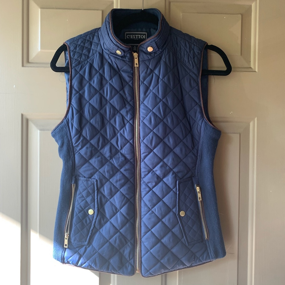 NAVY C’ESTTOI USA AUTHENTIC BRAND SLEEVELESS VEST
